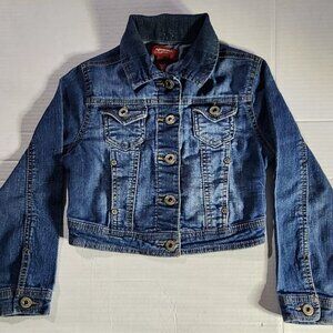 Arizona Girls Jeans Blue Denim Jacket Size Small (6/7)